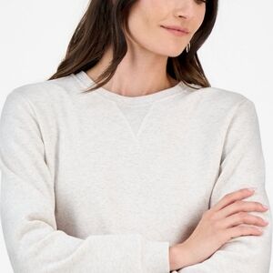 Style & Co. Women's Beige Tint Crew Neck Sweater